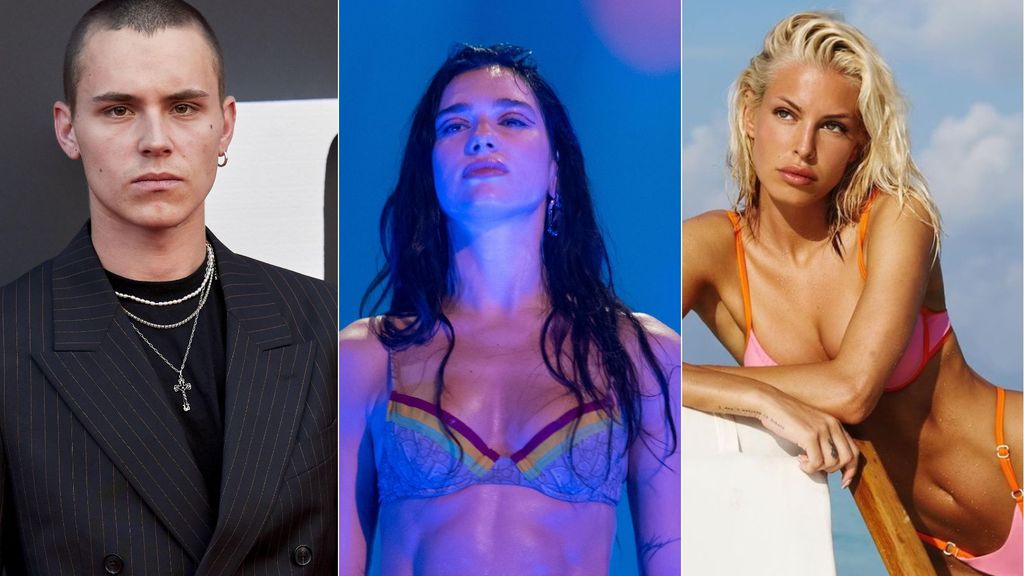 Arón Piper, Dua Lipa y Jessica Goicoechea