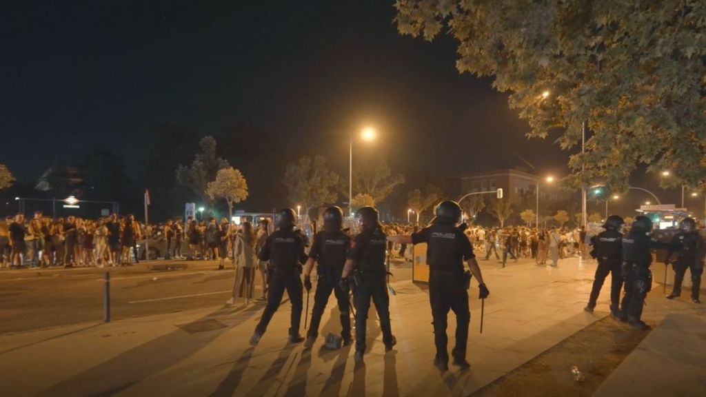 Cargas policiales en la Universidad Complutense