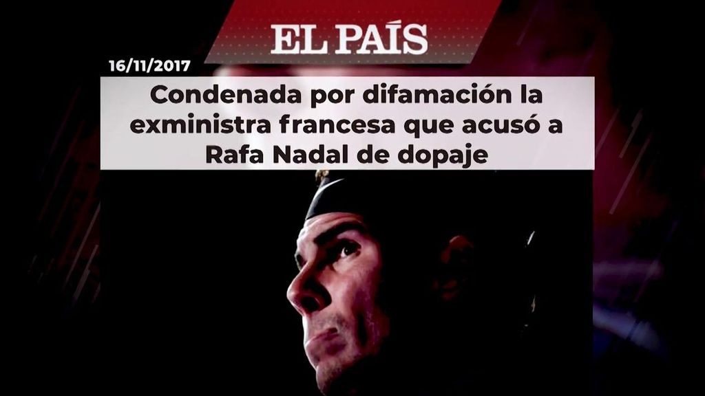 Condenada la exministra francesa que acusó a Nadal de dopaje