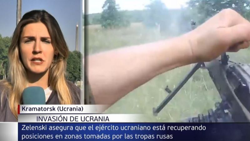 Zelenski asegura que el ejército ucraniano ha ganado posiciones