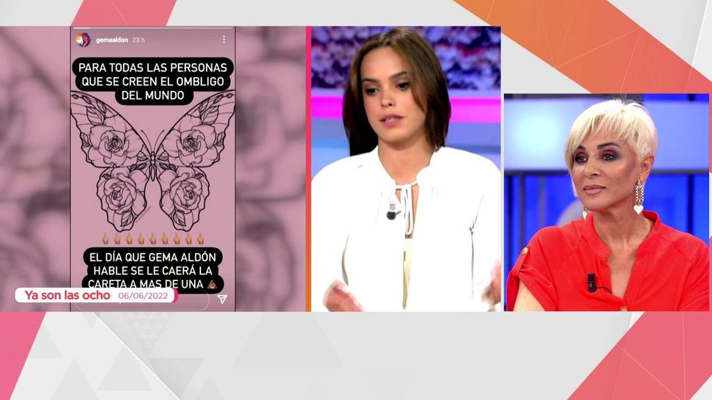 Ana María Aldón contesta a las críticas de Gloria Camila