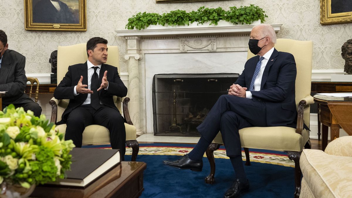 Archivo - El presidente de Estados Unidos, Joe Biden, y su homólogo ucraniano, Vladimir Zelenski Archivo - El presidente de Estados Unidos, Joe Biden, y su homólogo ucraniano, Vladimir Zelenski