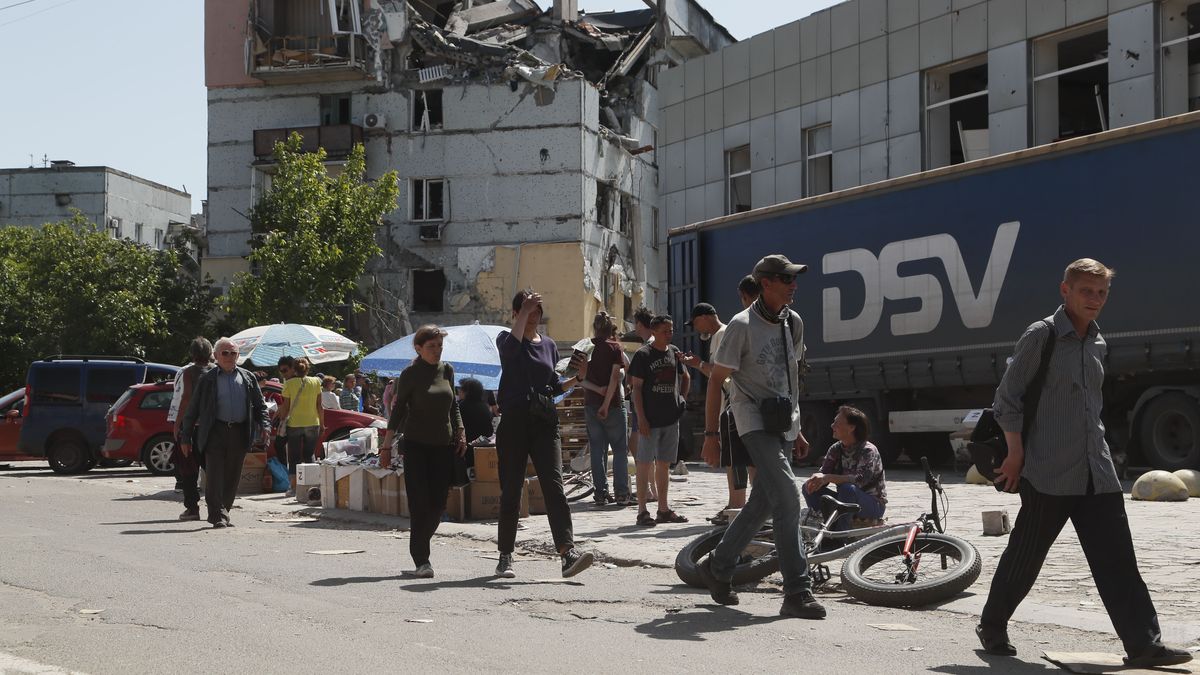 Edificio destruido en Marúupol Edificio destruido en Marúupol