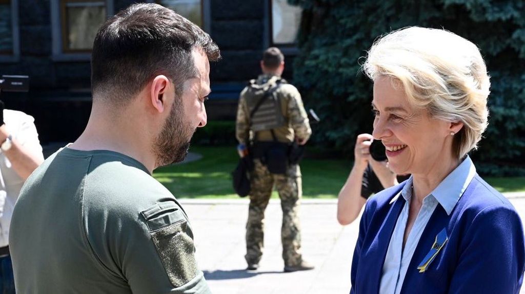 Von der Leyen ve a Ucrania en el "buen camino" para entrar en la UE