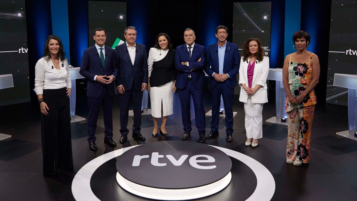 Debate en RTVE entre los candidatos a la Presidencia de la Junta de Andalucía