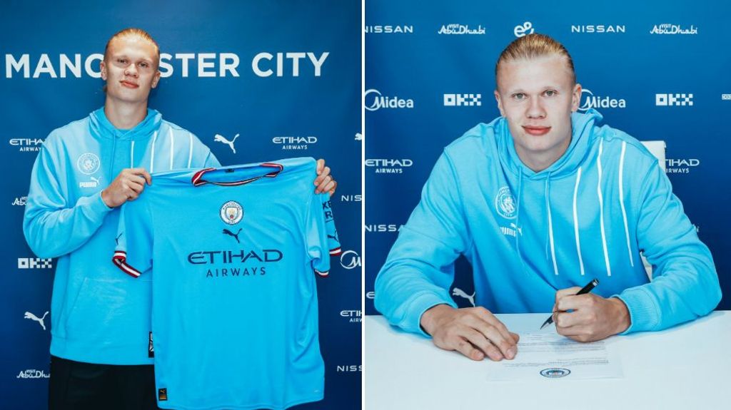 Haaland firma su contrato con el Manchester City y jura amor eterno: "Desde pequeño"