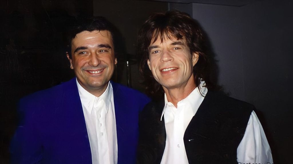 Julián Ruiz con Mick Jagger