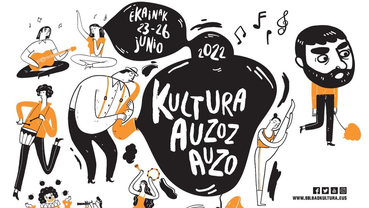 “Kultura Auzoz Auzo” llenará de música y animación Bilbao