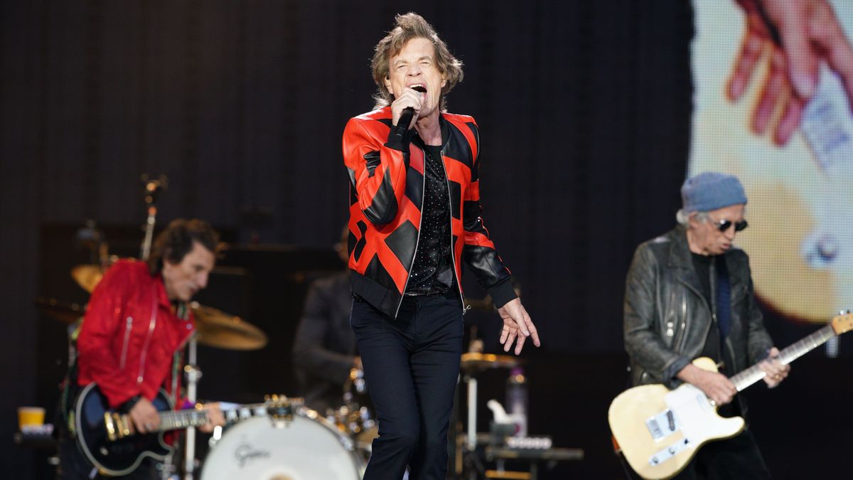 Los Rolling Stones durante su gira por Reino Unido