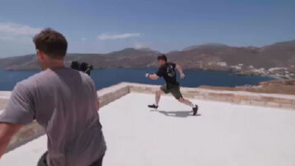 Parkour en Astypalea, Grecia