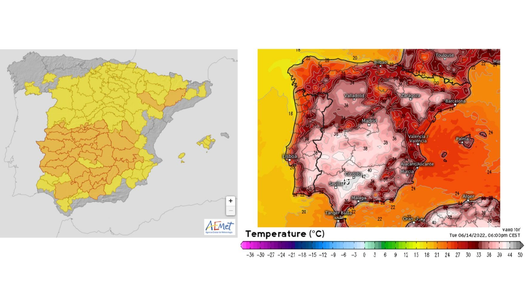avisos maximas martes