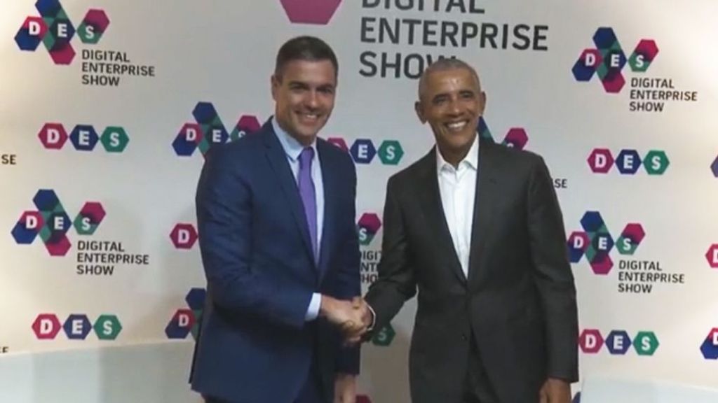 Obama con Sánchez en Málaga