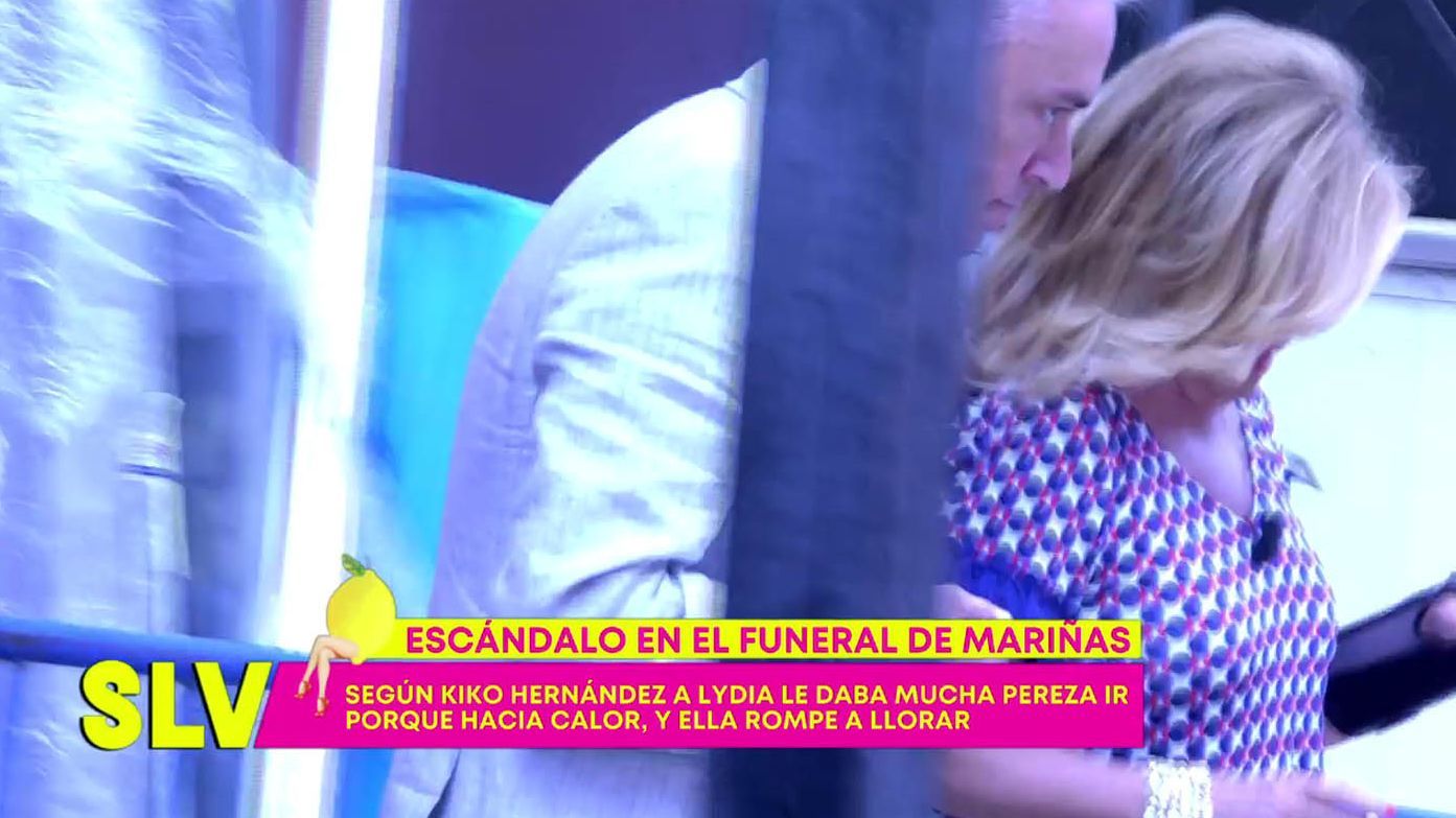 Lydia Lozano se marcha llorando por su comentario sobre el funeral de Mariñas Sálvame 2022 Sálvame Limón 14/06/2022
