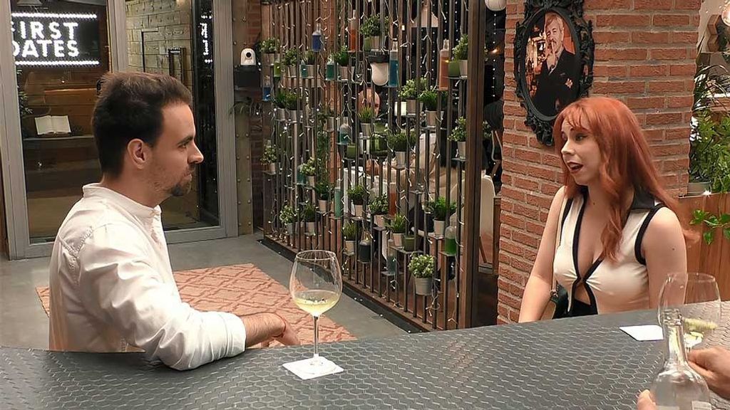 Virginia y Aníbal durante su paso por 'First Dates'