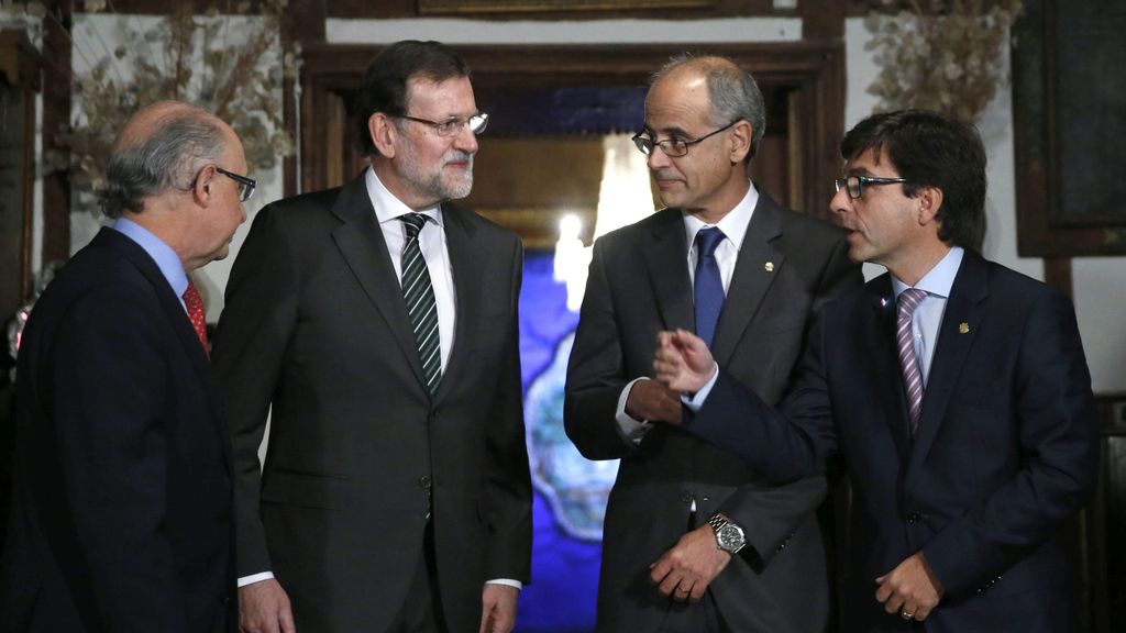 La visita de Rajoy y Montoro a Andorra en 2015