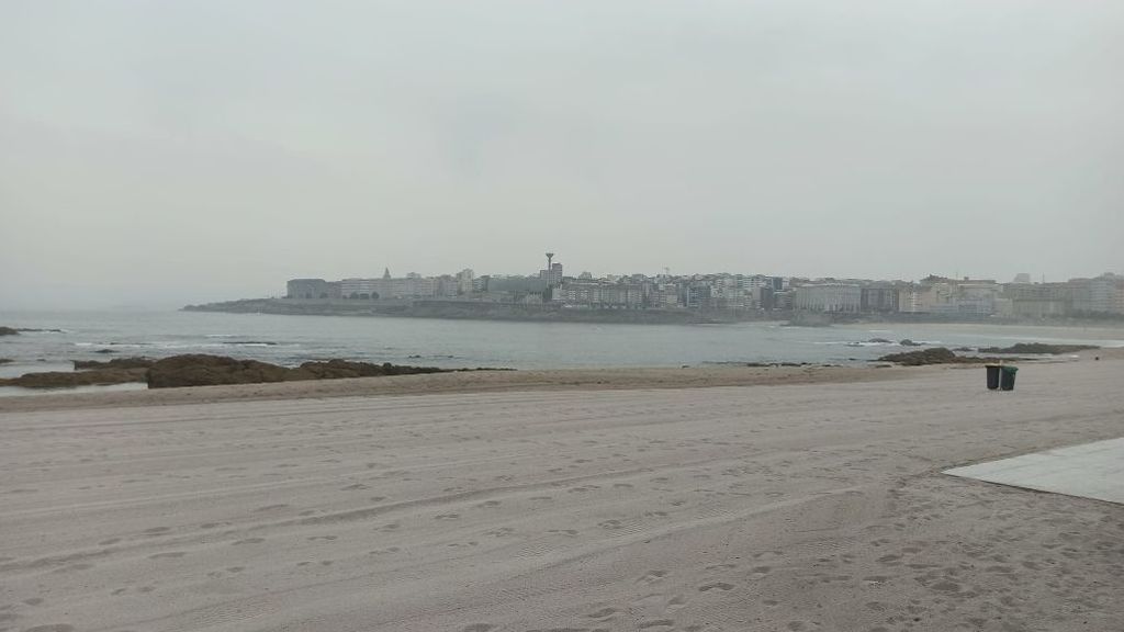 A Coruña, con 17 grados a mediodía, un oasis dentro de la ola de calor