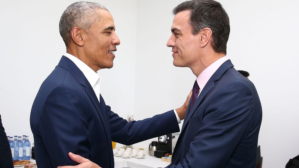 Barack Obama y Pedro Sánchez en 2019