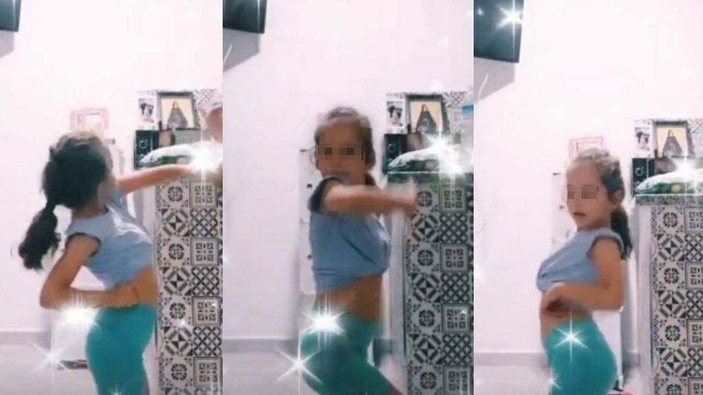 El talento de Rocío, la hija de Michu y José Fernando, para bailar flamenco