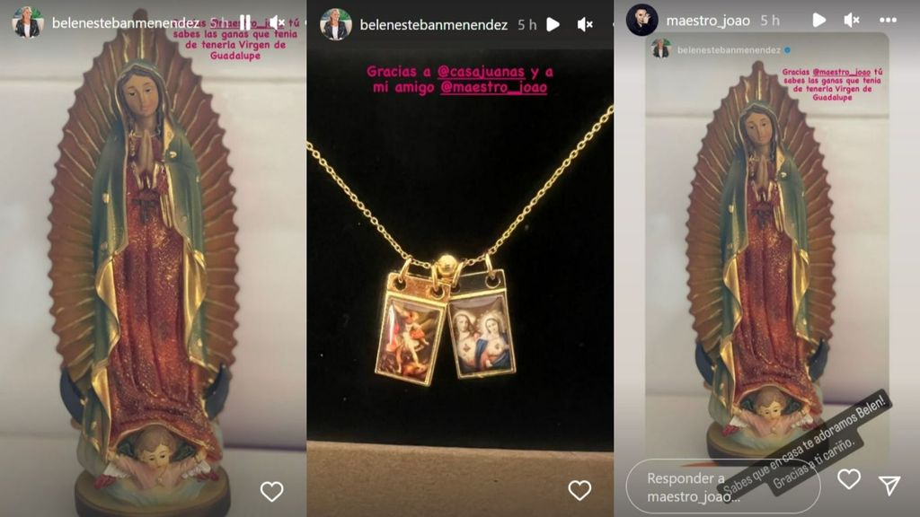 Belén Esteban muestra los regalos que le ha hecho el Maestro Joao