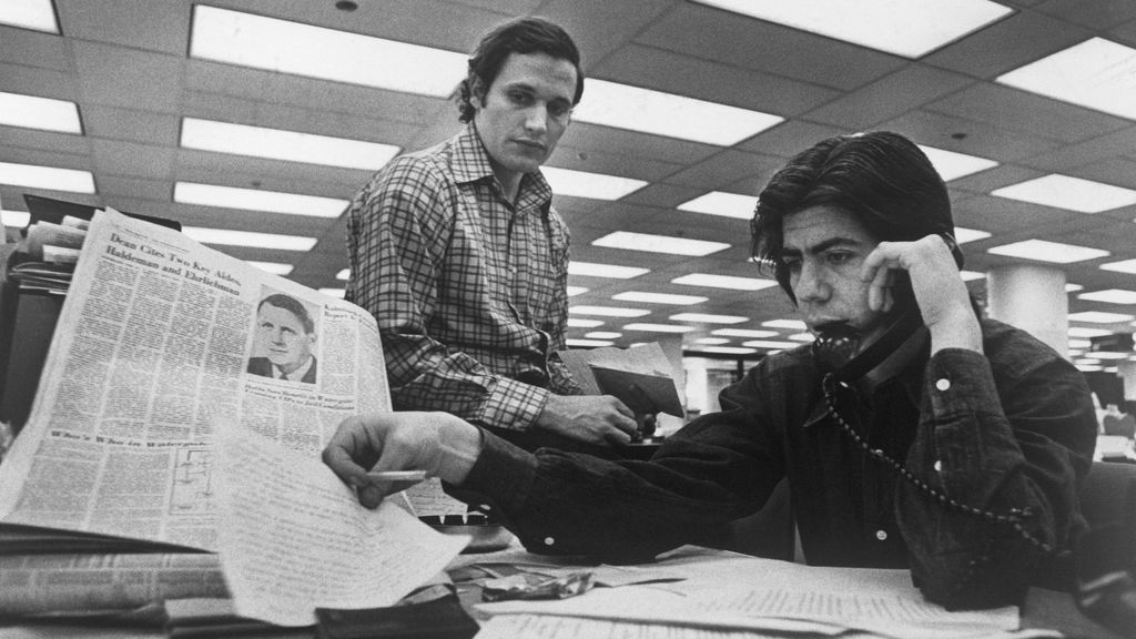 bob Woodward y Carl Bernstein en los tiempos de Watergate