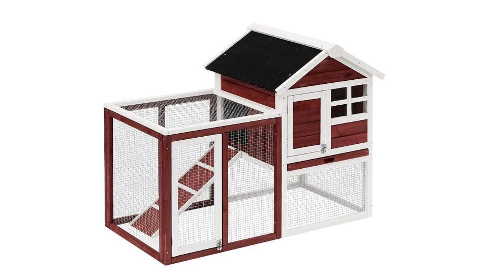 Conejera de madera para exterior