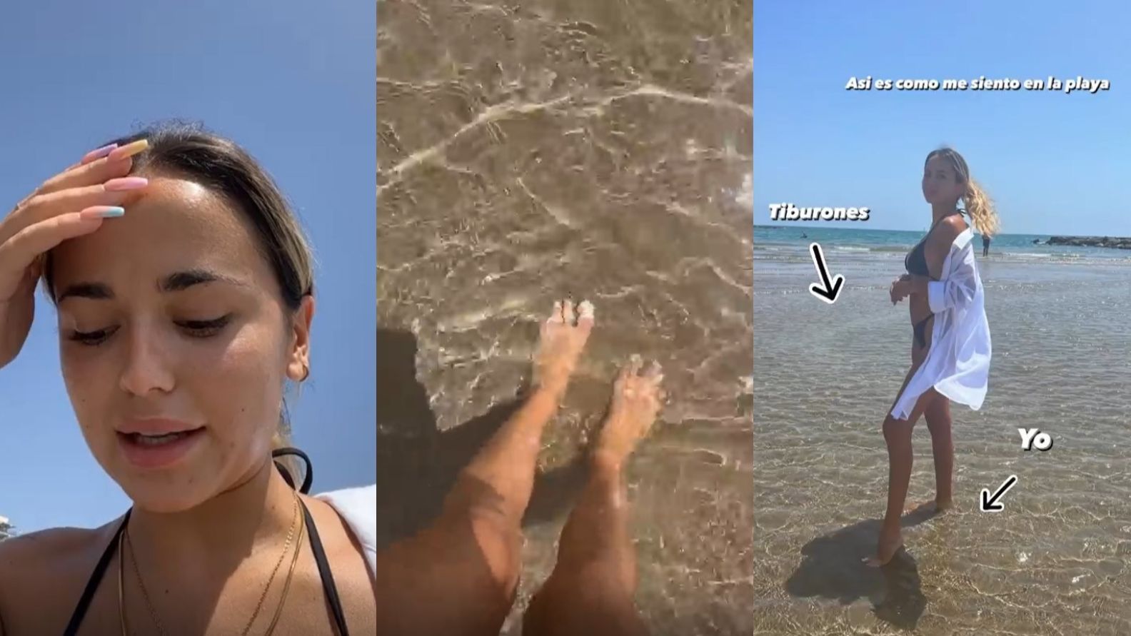 Gal·la Mora enseña hasta dónde se mete en el mar