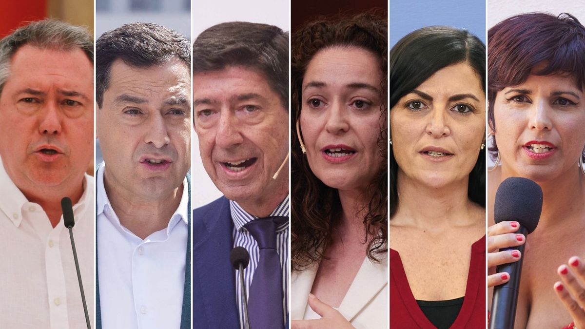Candidatos a las elecciones del Parlamento de Andalucía.
