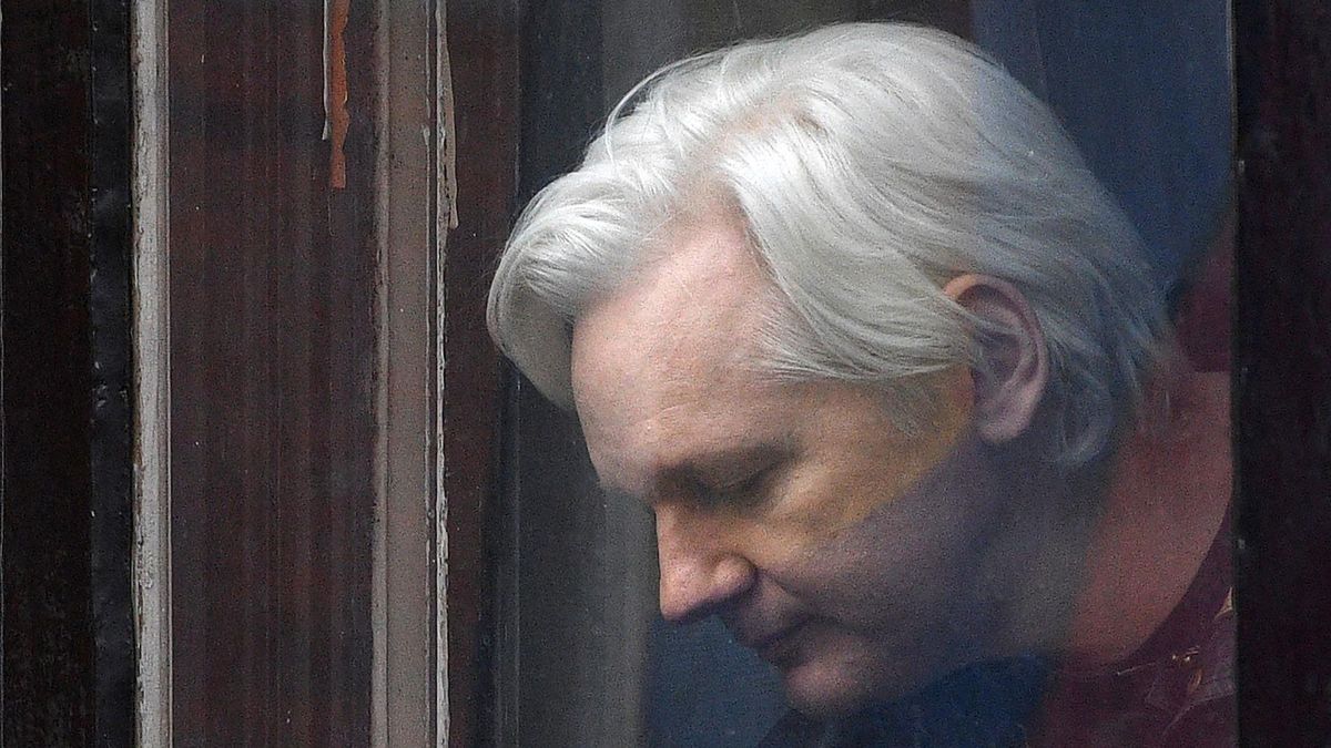 Julian Assange en una foto de archivo de 2019.