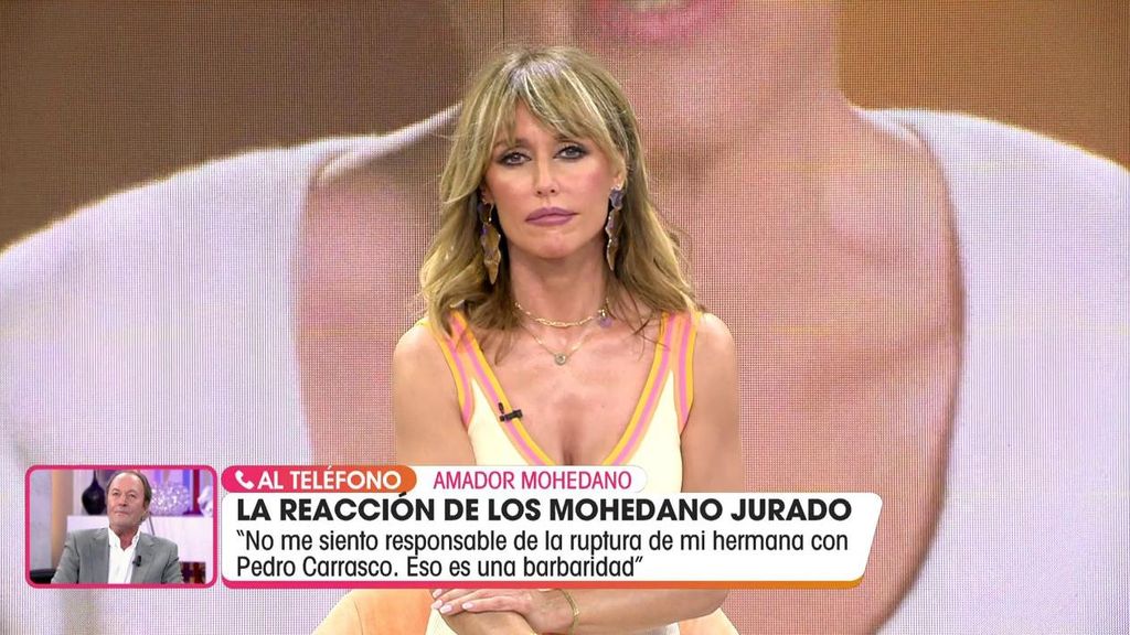 Amador reacciona a las declaraciones de Rocío Carrasco
