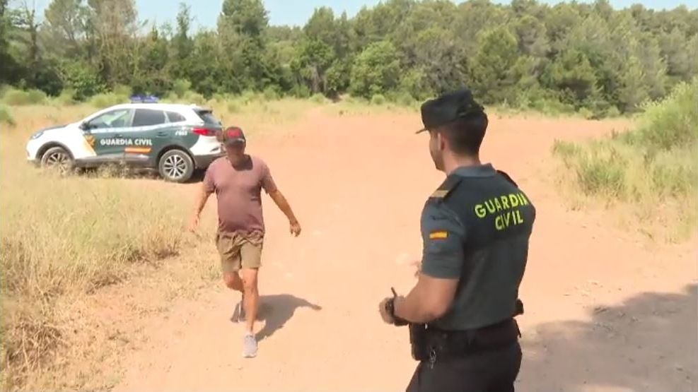La Guardia Civil se despliega en el Parque Natural del Garraf para advertir sobre el riesgo de incendios