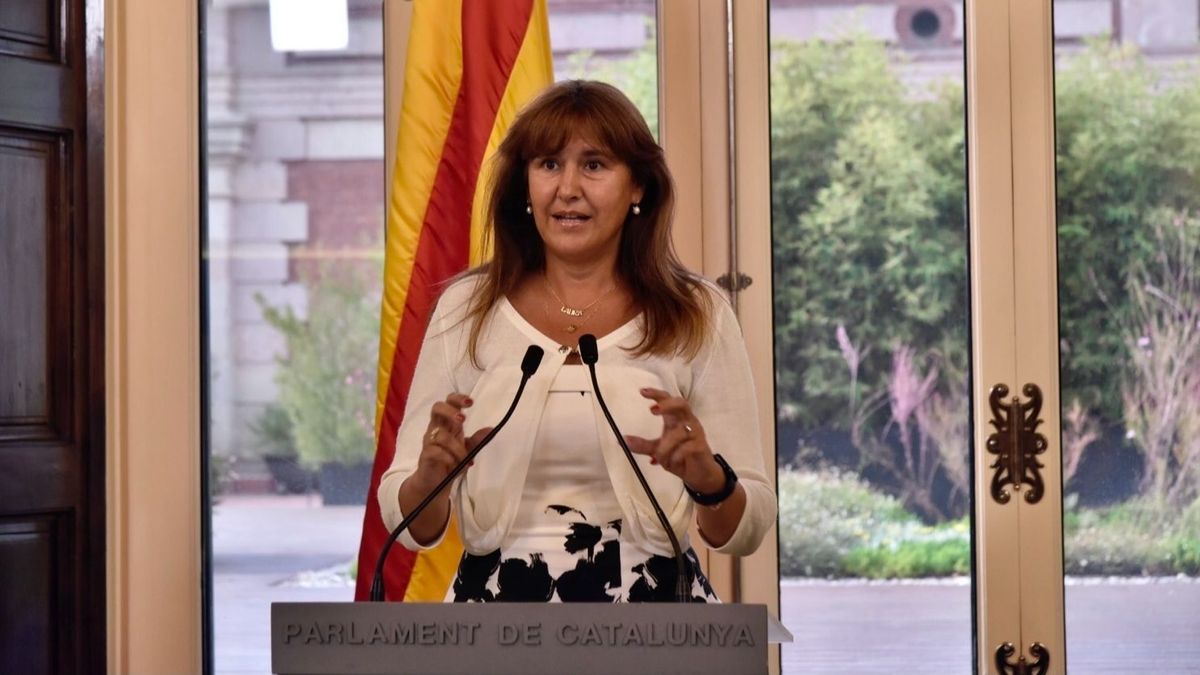 La presidenta del Parlament, Laura Borràs La presidenta del Parlament, Laura Borràs
