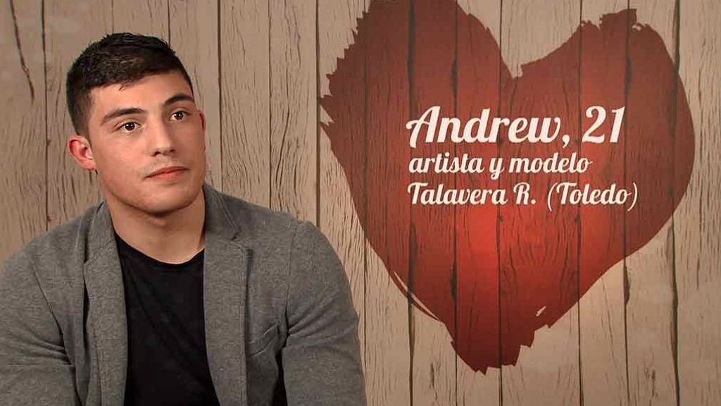 Andrew durante su cita en 'First Dates'