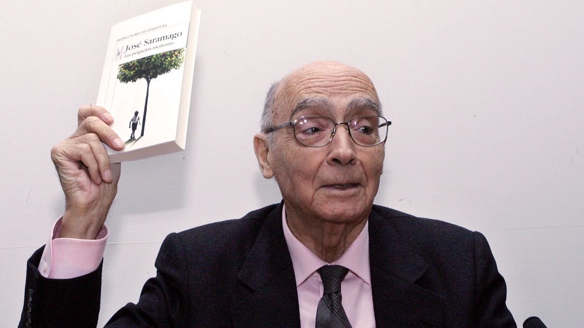 José Saramago presentando su libro
