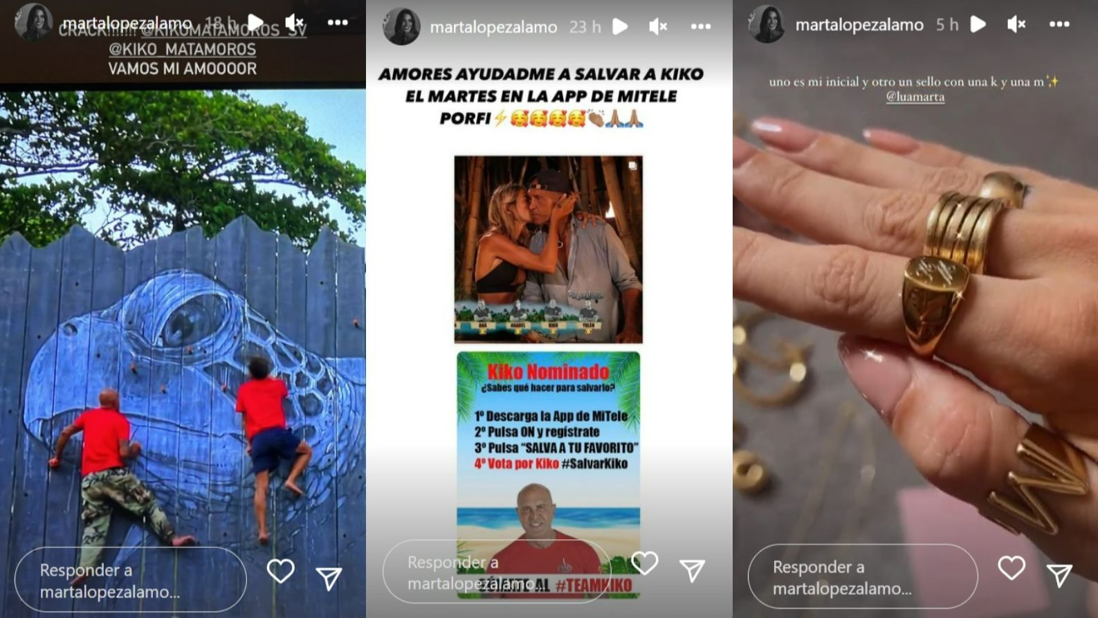 Marta López Álamo muestra su apoyo a Kiko Matamoros