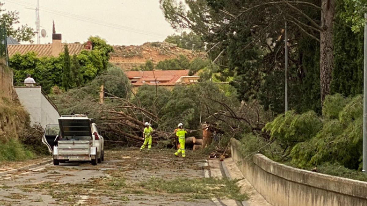 Alcañiz tras el tornado Alcañiz tras el tornado
