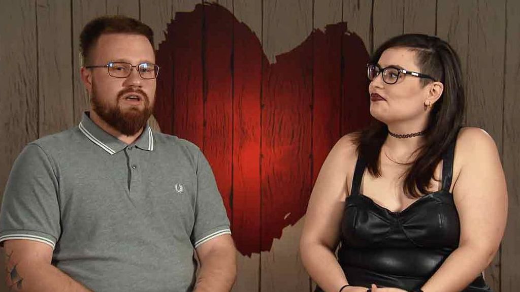 Andrea y Vicente durante su paso por 'First Dates'