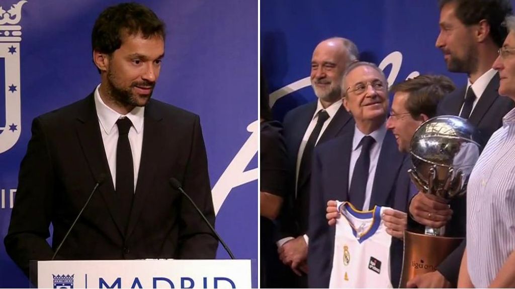 La broma de Sergio Llull a Florentino Pérez: "Y gracias al presidente por la prima que nos va a dar"