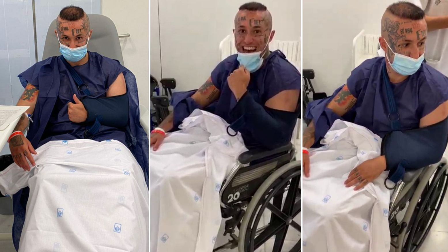 Jonathan saluda a sus seguidores juntos antes de su operación