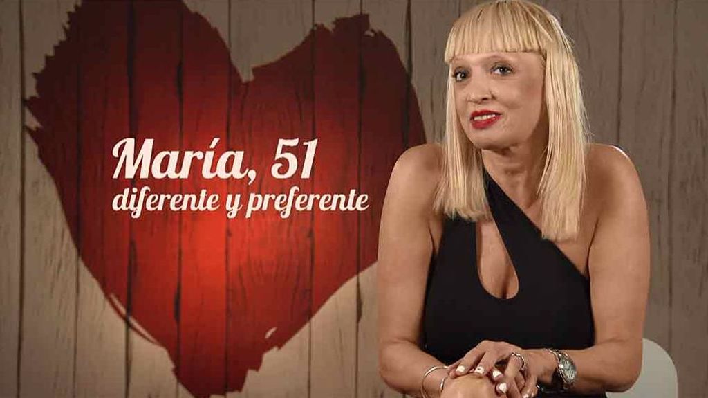 María durante su cita en 'First Dates'