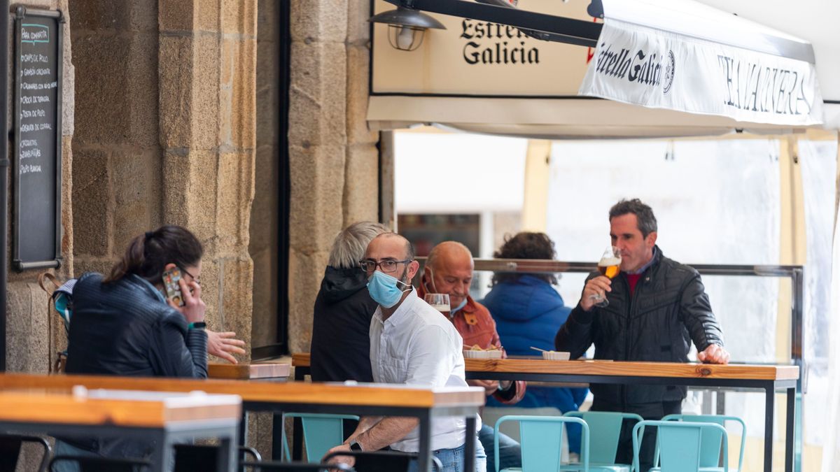 Terraza de un bar en Sanxenxo Terraza de un bar en Sanxenxo