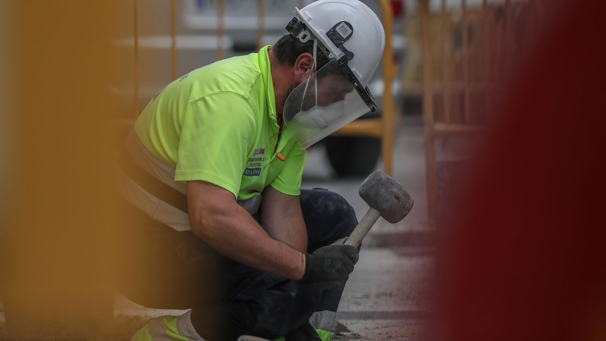 Trabajadores de la construcción en Sevilla