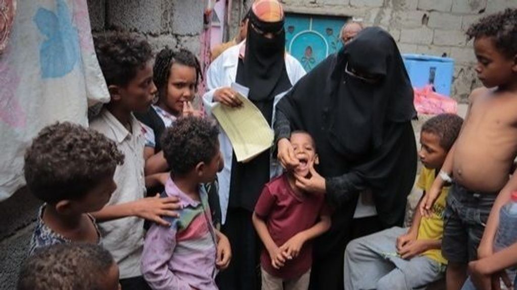 Campaña de vacunación contra el cólera en Yemen