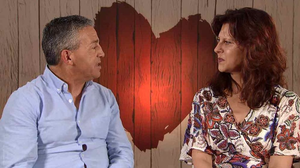 Gregoria y Juan durante su cita en 'First Dates'