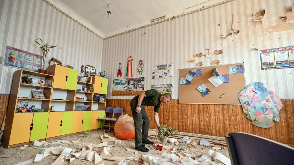 Rusia acusa a Ucrania de atacar una escuela a las afueras de Donetsk