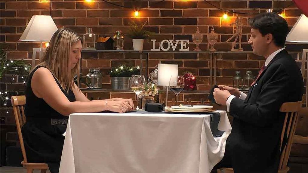 Nicolás y Estefanía durante su cita en 'First Dates'