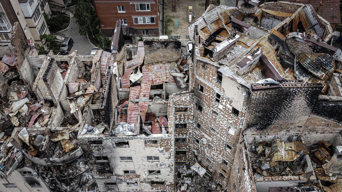 Destrozos en Kiev