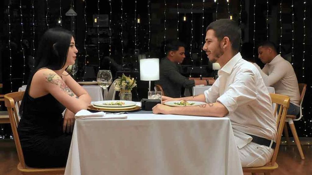 Keyla e Izan durante su cita en 'First Dates'