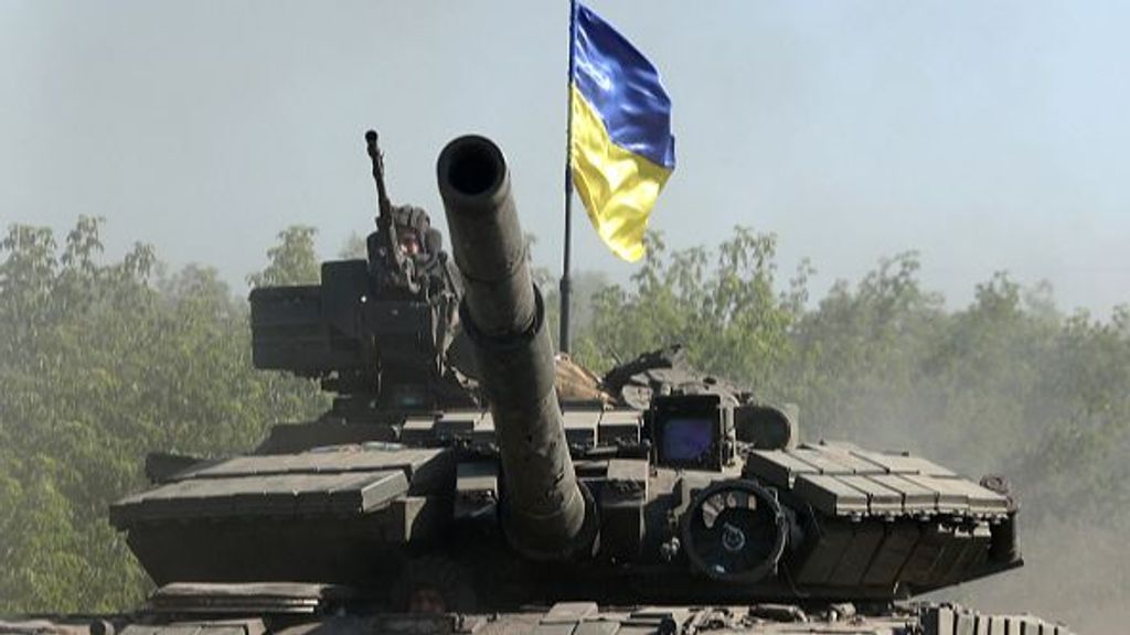 Tanque ucraniano en la región de Severedonesk