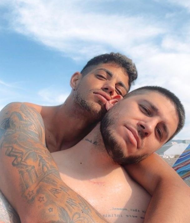 David Lafuente, con su actual pareja