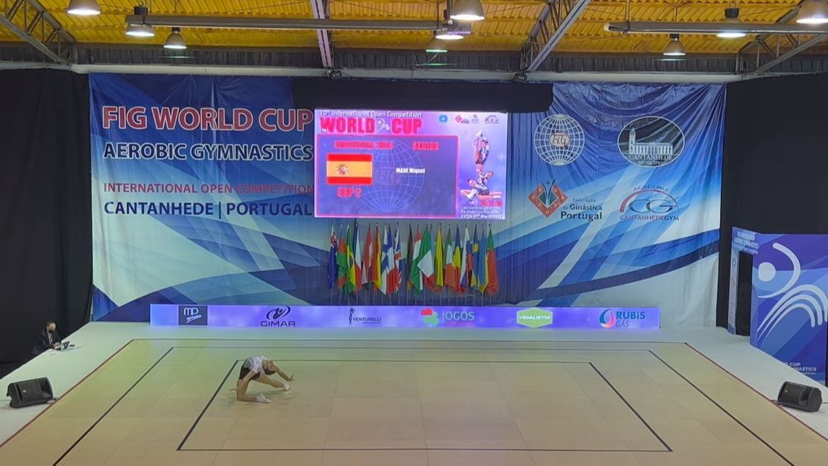 El catalán Miquel Mañé logra la plata individual en el Mundial de Gimnasia Aeróbica